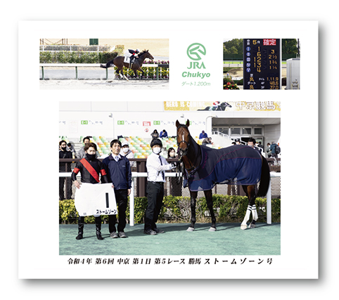四切組写真木製額付