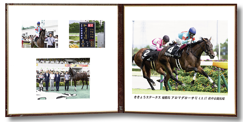 四切組写真レザー台紙付