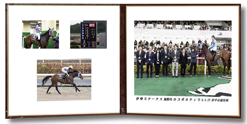 四切組写真レザー台紙付