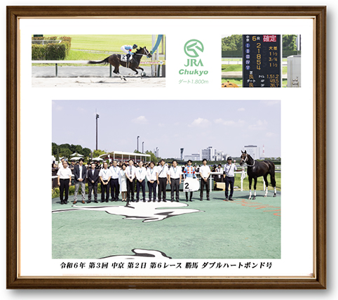 四切組写真木製額付
