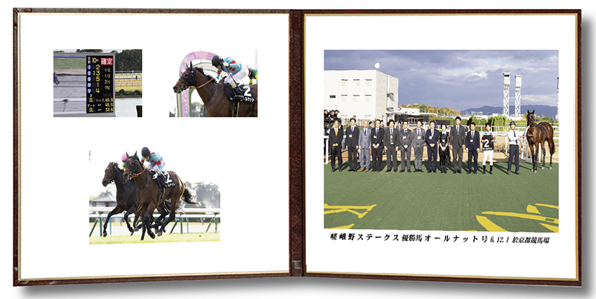 四切組写真レザー台紙付