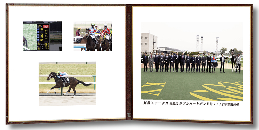 四切組写真レザー台紙付
