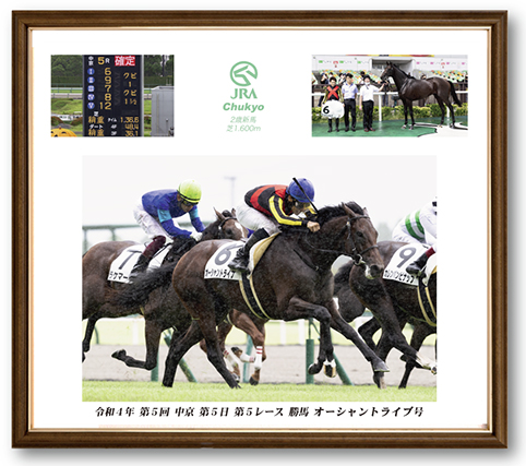 四切組写真木製額付