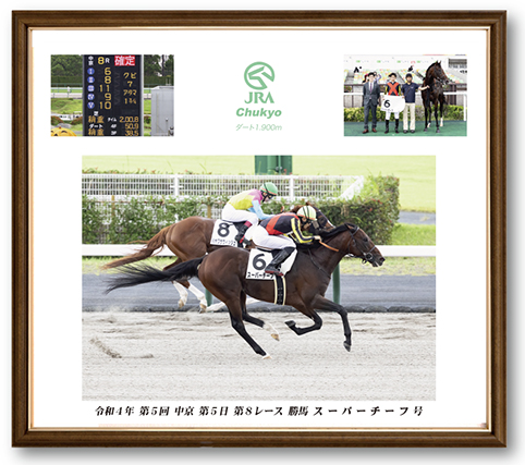 四切組写真木製額付