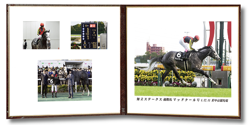 四切組写真レザー台紙付