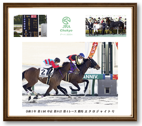 四切組写真木製額付き