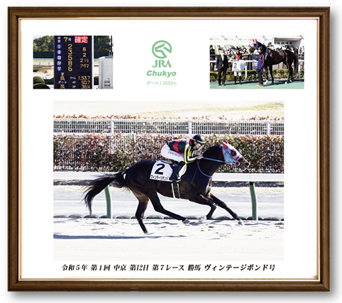 四切組写真木製額付き