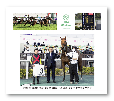 四切組写真木製額付