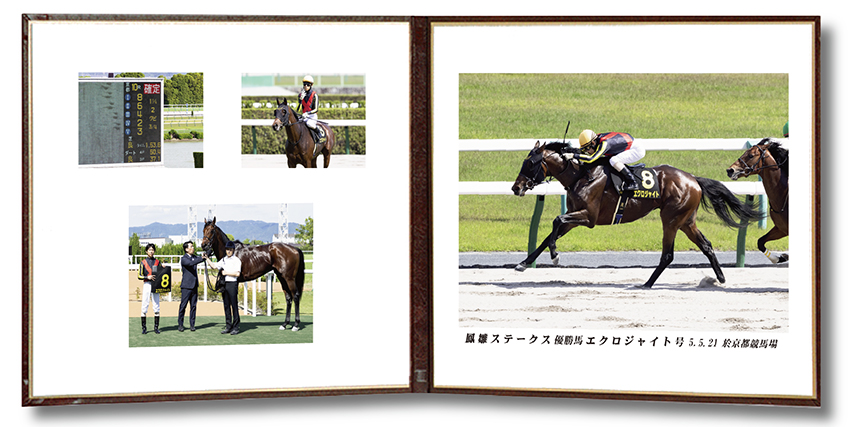 四切組写真レザー台紙付