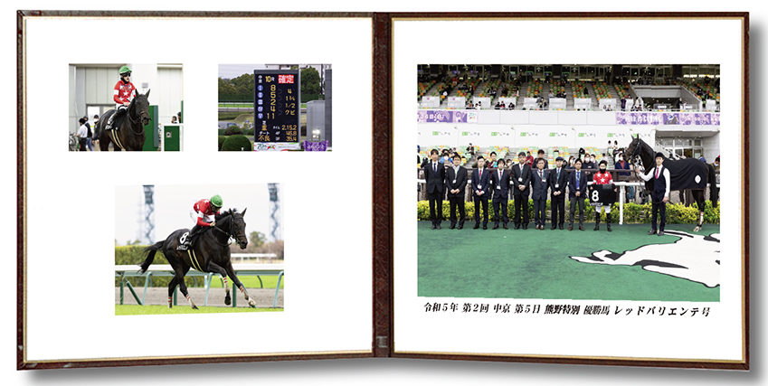 四切組写真レザー台紙付