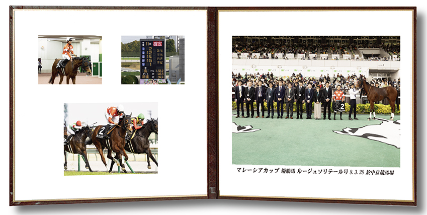 四切組写真レザー台紙付